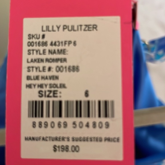 NWT Lilly Pulitzer Laken Romper - Picture 2 of 3